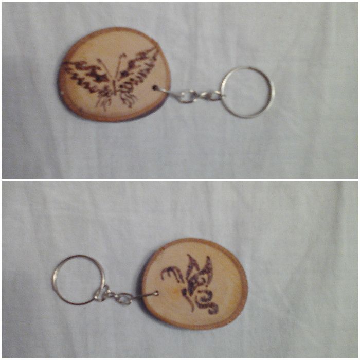 Ключодържатели - ръчна изработка - пирографирани