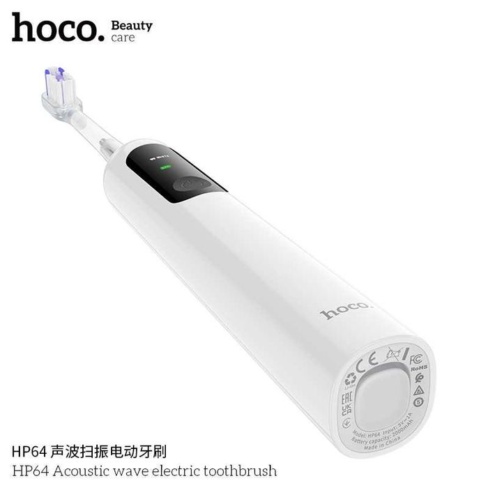 Hoco HP64 Acoustic wave Электрическая зубная щётка звуковая 3 реж IPX7