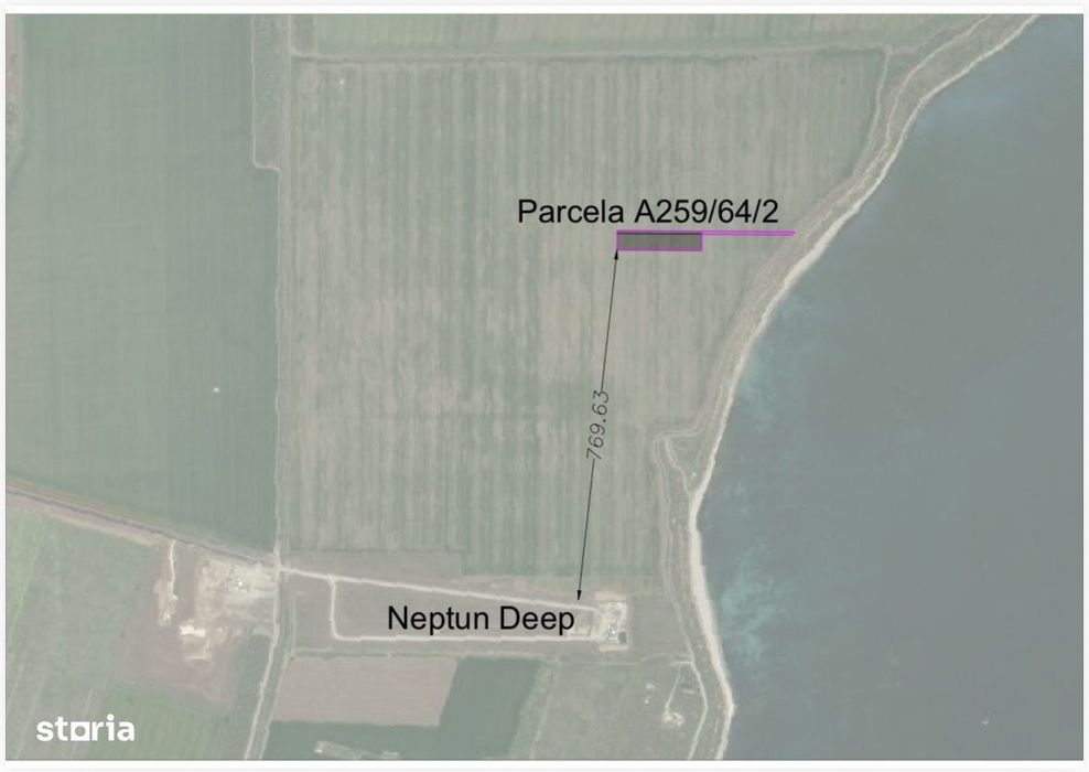 Teren Tuzla Marea Neagră de 2600m lângă Nibiru