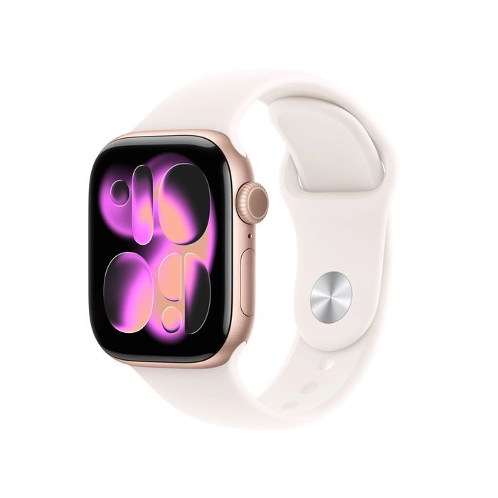 НАЛИЧЕН! Apple Watch 11 GPS 2025 46mm Rose Gold Гаранция!