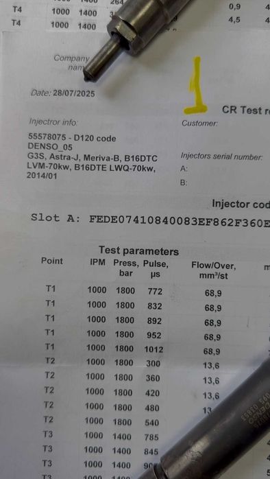 4 дизелови дюзи Denso за Opel Astra-J Meriva-B с код 55578075 - D120