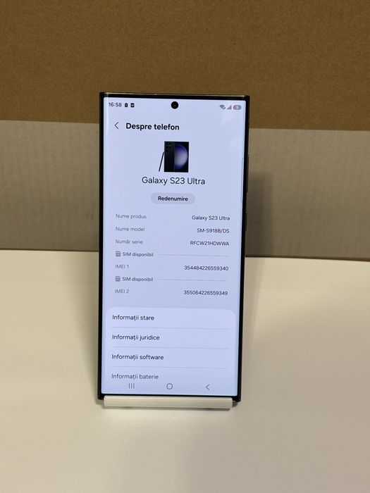 MDM vinde: Samsung S23 Ultra, 512GB, Phantom Black.