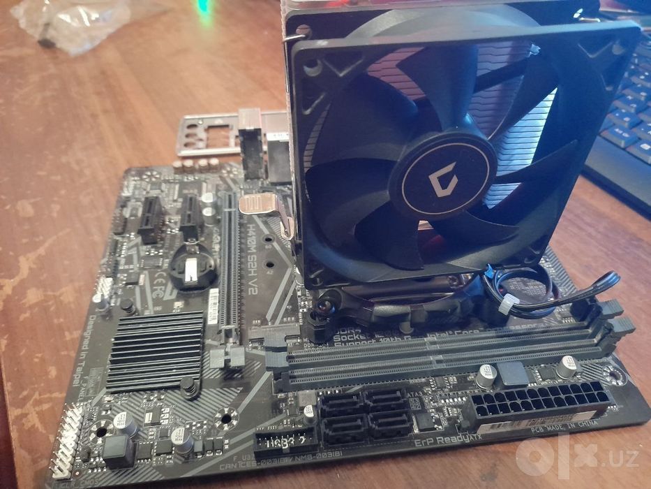 h470 ddr4 + i3 10100f + башенный кулер