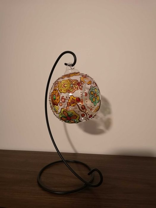 Lampa mozaic lucrata manual cu luminiță