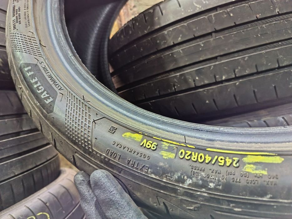 Anvelope vara 245 40 20 și 275 35 20 Goodyear 2022 și 2023 +5mm