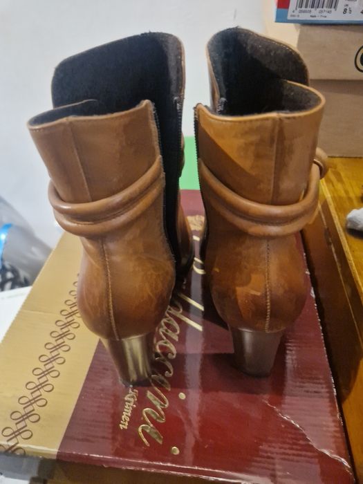 Botine piele maro mas 38