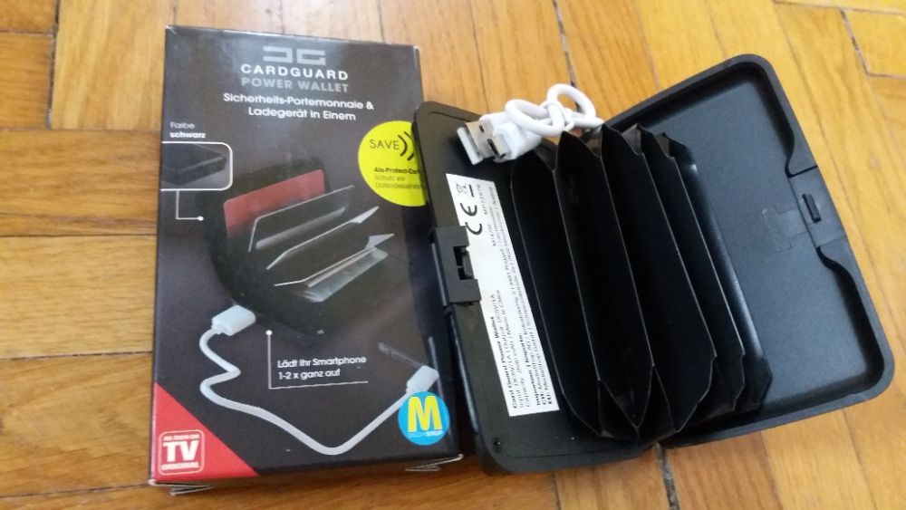 Portofel securizat şi încărcător 2 în1