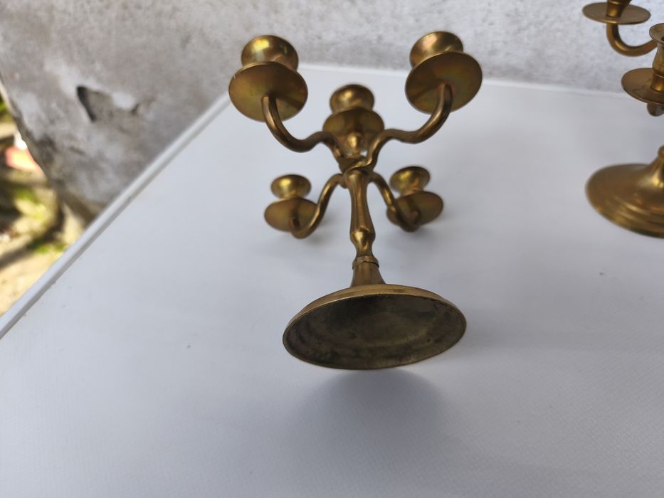 Малък месингов свещник