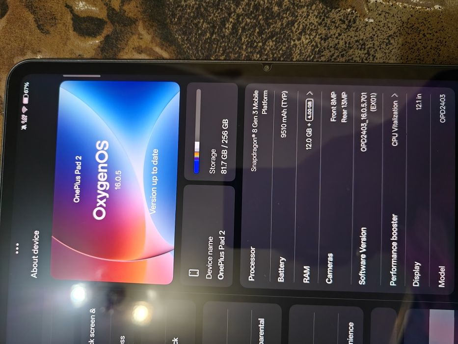 OnePlus pad 2  (12/256)
