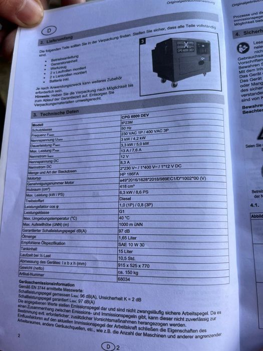 Генератор за ток Cross CPG 6000 DEV дизелов