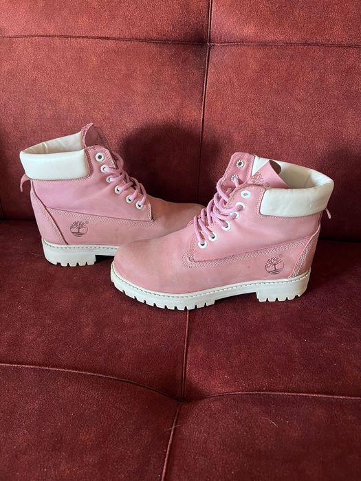 Bocanci ghete Timberland roz originale 100%