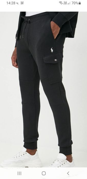 POLO Ralph Lauren Cargo Double Knit Tech L НОВО ОРИГИНАЛ Мъжко Долнище