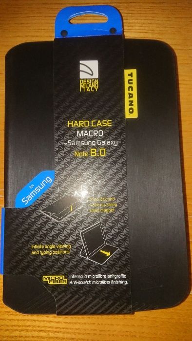 Husa/Stand Tucano Macro pentru Samsung Galaxy Note 8.0, Black, NOUA