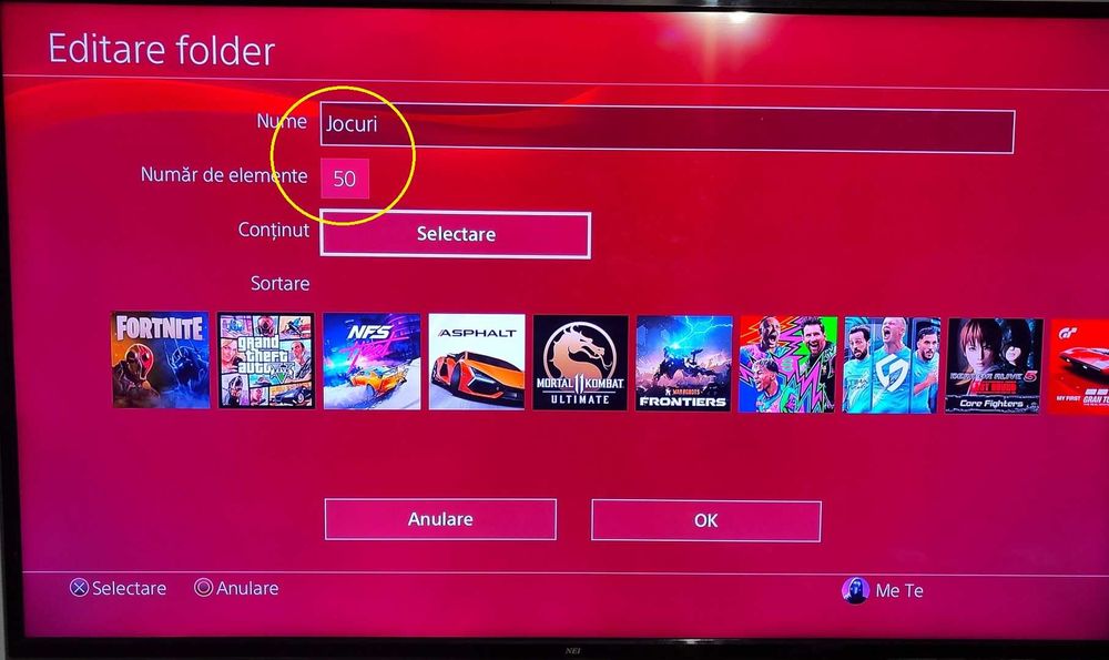 50 jocuri+PS4 PRO 1TB, 1 Manetă, Fortnite, GTA V, Mortal Kombat 11, NFS Heat