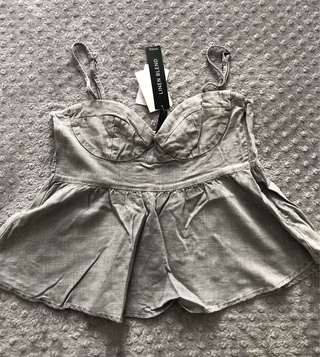Льняной топ h&m