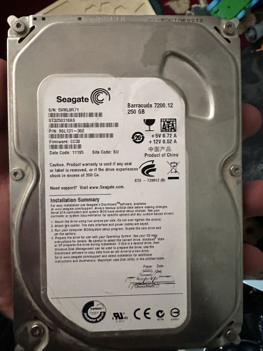 Жесткий диск HDD 500gb