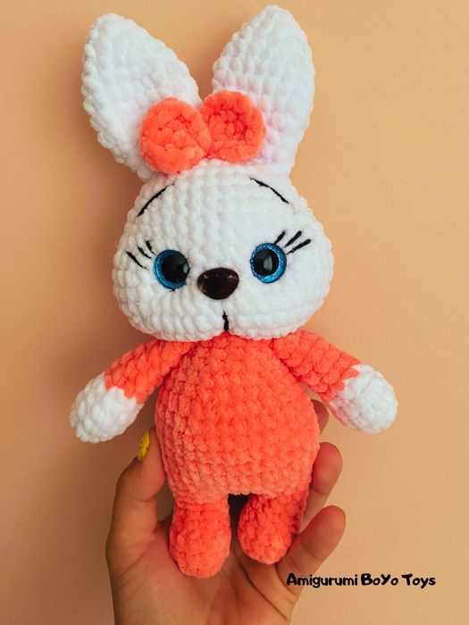 Ръчно плетени играчки плюшено зайче/ мече амигурум