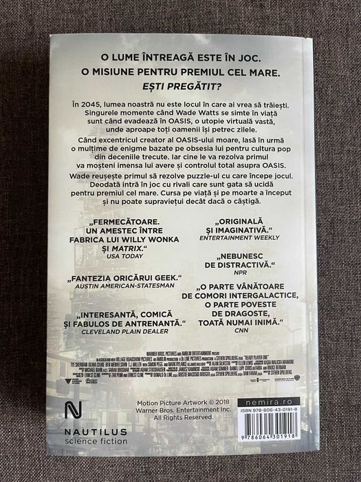 Ready Player One – Ernest Cline | Nemira | Stare excelentă