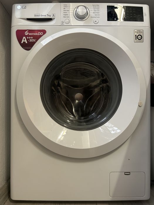 Masina de spalat rufe LG F2J5QN3W, 7 kg, A+++