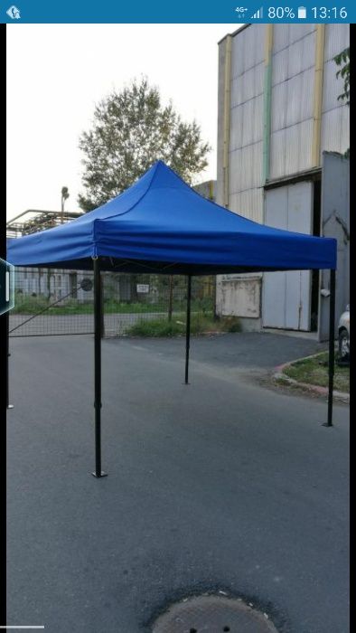 Pavilion Cort foișor pliabil 3m x 3m  alb verde rosu albastru negru