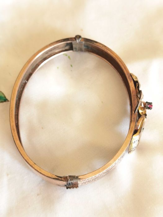 Старинна Дамска Овална Гривна, изработена през 1906 г