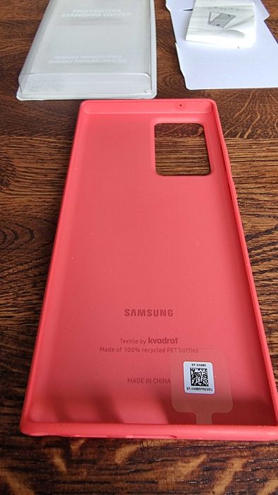 Оригинален Samsung Kvadrat cover EF-XN985 (текстилен протектор) за Samsung Note20 Ultra