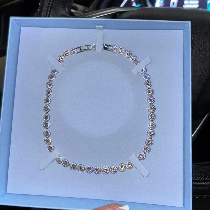 Colier Swarovski Angelic Argintiu - nou, în cutie