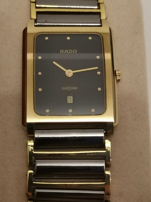 RADO DIASTAR Date Ceramic Gold Watersealed SAPPHIRE CRYSTAL 160.0395.3