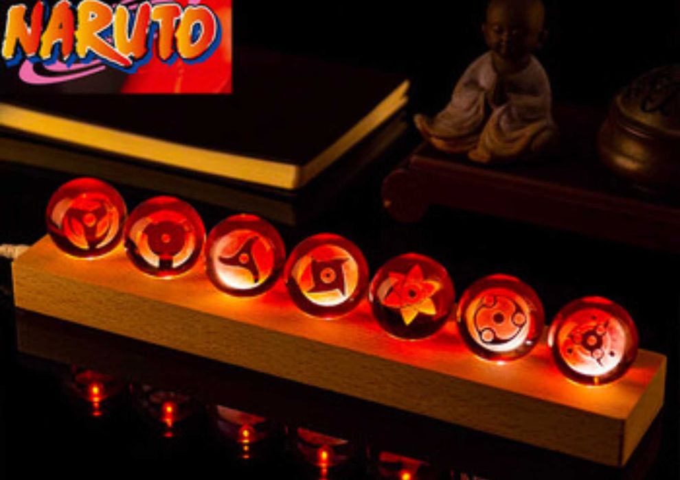 Набор из 7 Шаринганов в виде хрустального шара