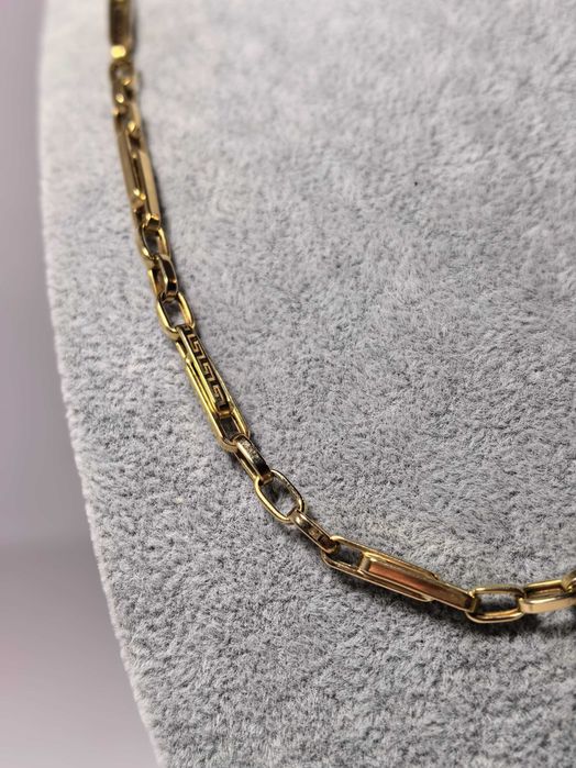 Lanț bărbătesc aur galben 14K cu zale, 55 cm, 10,48 g