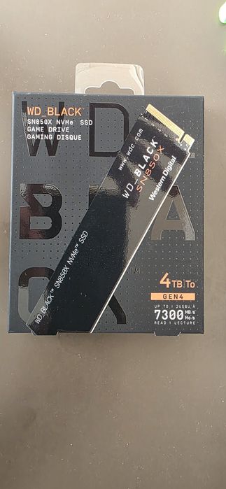 4TB Western Digital Black SN850X SSD