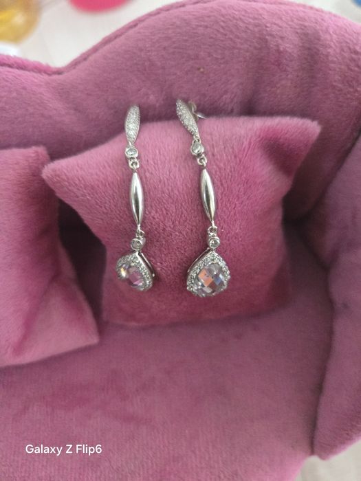 Висящи сребърни обеци