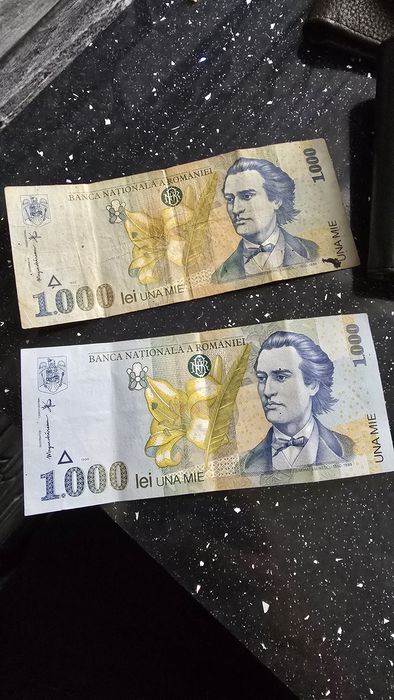 Vand bacnote vechi 1000 - 500 lei