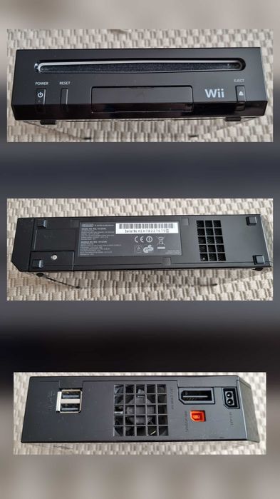 Consolă Nintendo Wii modata + 2 manete/nunchucks + balance board