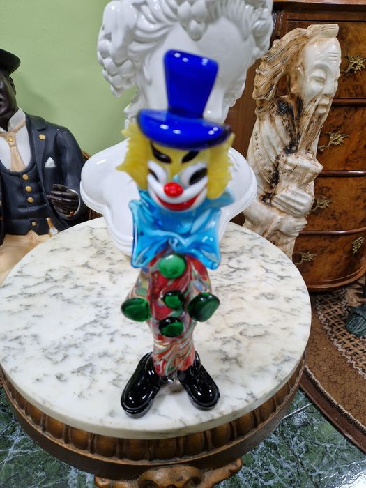 Фигура винтиж Мурано стъкло статуетка