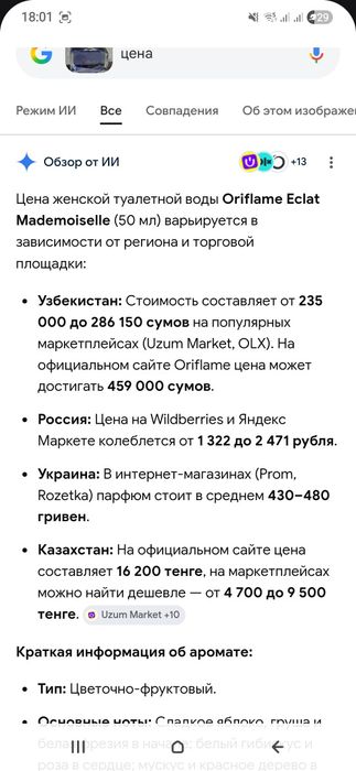 Духи eclat оригинальные