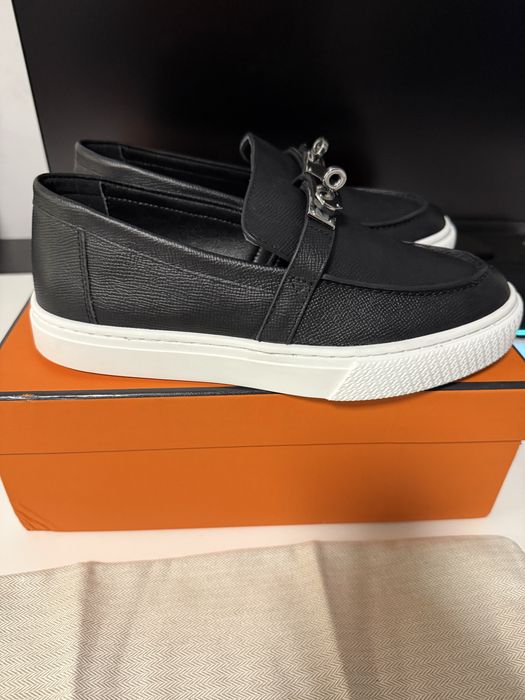 Hermes game slip-on sneakers