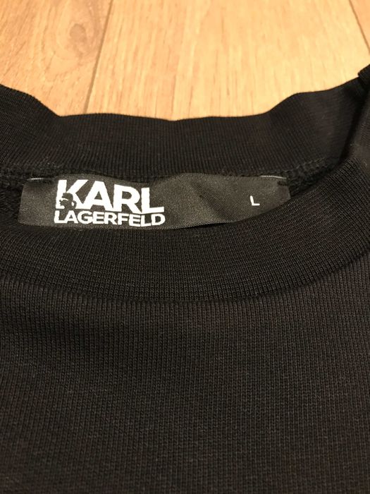 Оригинална унисекс блуза Karl Lagerfeld, черна, размери: L и XL