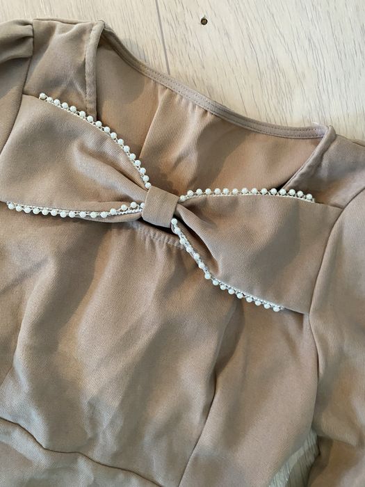 Платье с бантом на 11-12лет