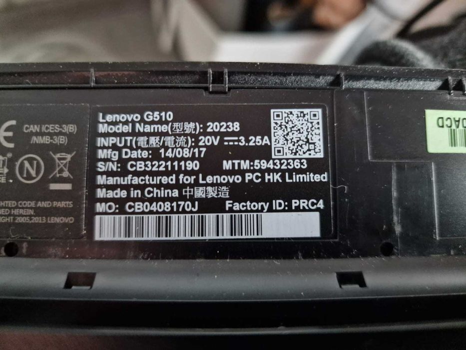 Lenovo G510 i5 4GB RAM