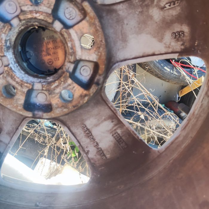 Jante aliaj R17  5x112, originale VW cu cauciucuri de vara