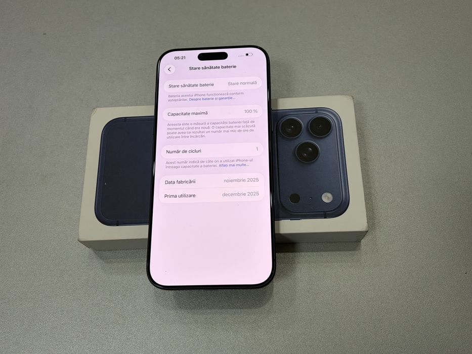 Iphone 17 Pro Max, 256GB, Deep Blue, nou la cutie