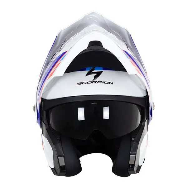 Отваряема Мото каска Scorpion ADX 2 Kamps blue red,вградени очила