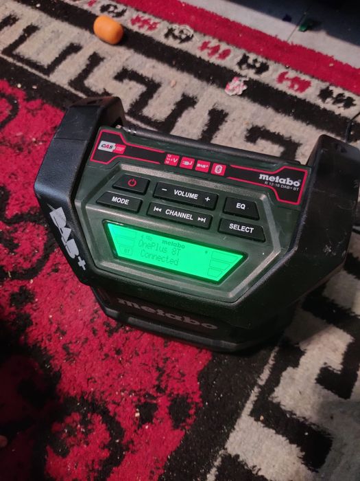 Radio de șantier cu ceas metabo  R 12- 18 bab + bt cu bluetooth