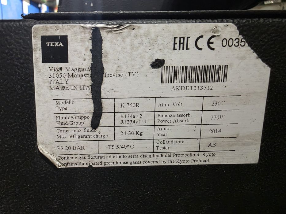 Statie de umplere sisteme A/C Texa Konfort 760R R134a automat