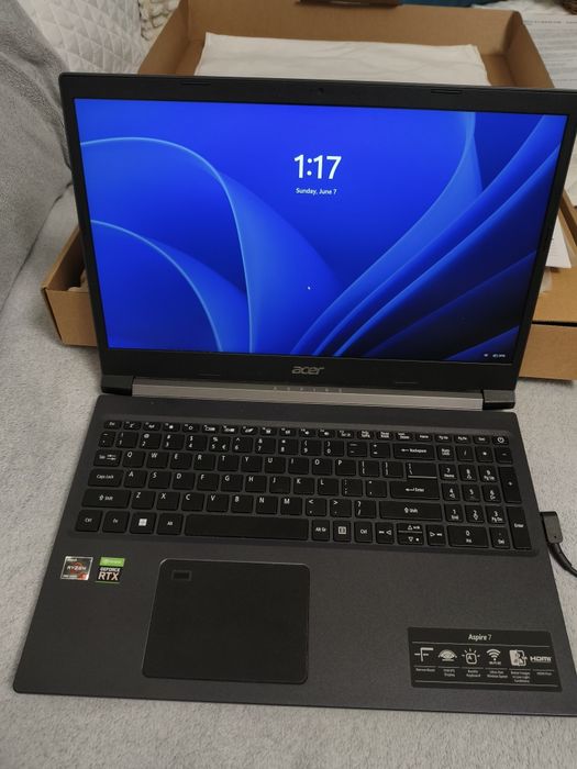 Vând laptop Acer Aspire 7 A715, că nou, de gaming,,Ryzen 5