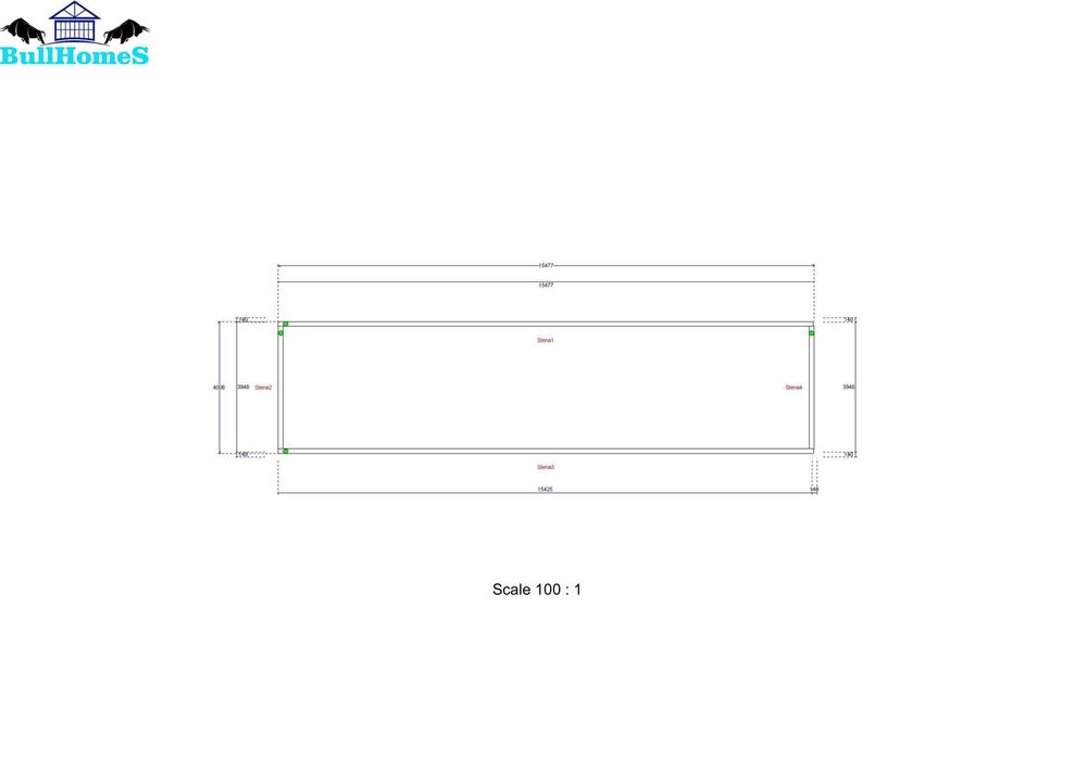 Бунгало,Павилион,Склад,Модулни,Преместваеми-62.4м² - 15.6м х 4м