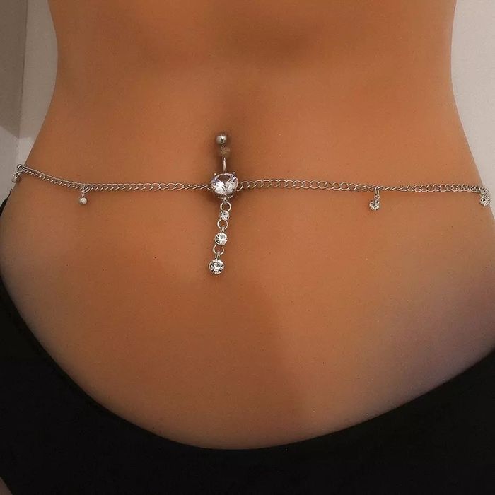 Pierce Cercel G4 Buric Lant Cristale Pietre Swarovski cristal