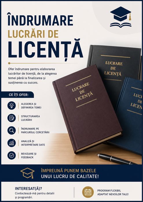 Licență/ Disertație