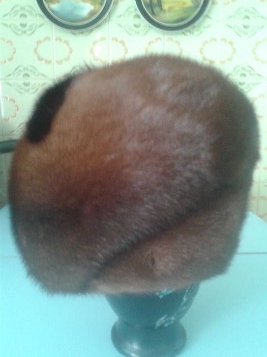 шапка норковая жен.